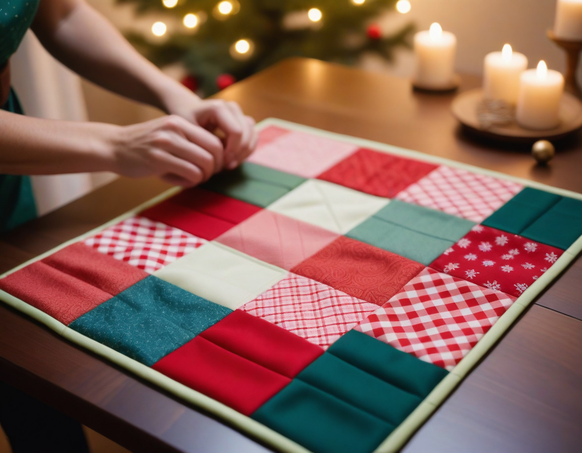 Patchwork Weihnachtsplatzdeckchen nähen – Tutorial für jedermann