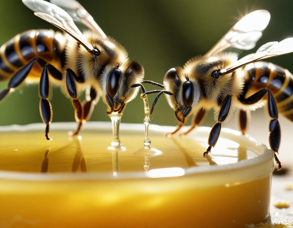 Fast verhungerte Biene erwacht zu neuem Leben